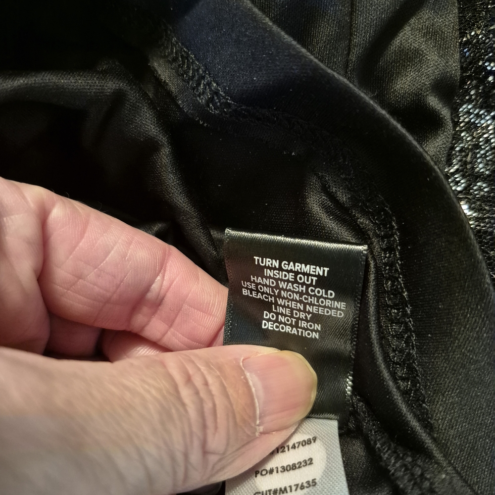 Torrid Black and Silver Ombre Off Shoulder Sequin Dress - Picture 5 of 6